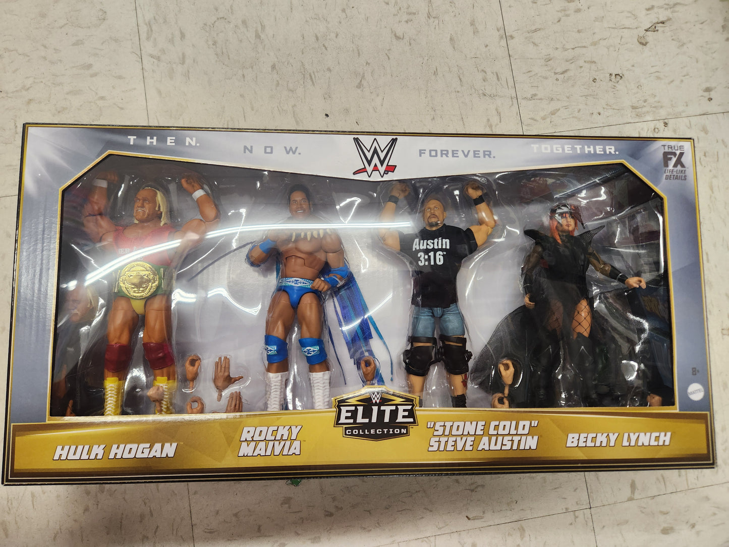 WWE Elite Collection Then Now Forever Together 6 Action Figure 4 Pack Mattel.