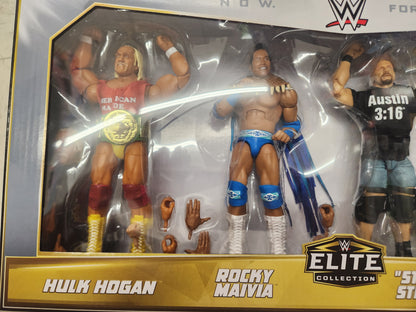 WWE Elite Collection Then Now Forever Together 6 Action Figure 4 Pack Mattel.