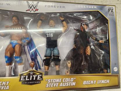 WWE Elite Collection Then Now Forever Together 6 Action Figure 4 Pack Mattel.