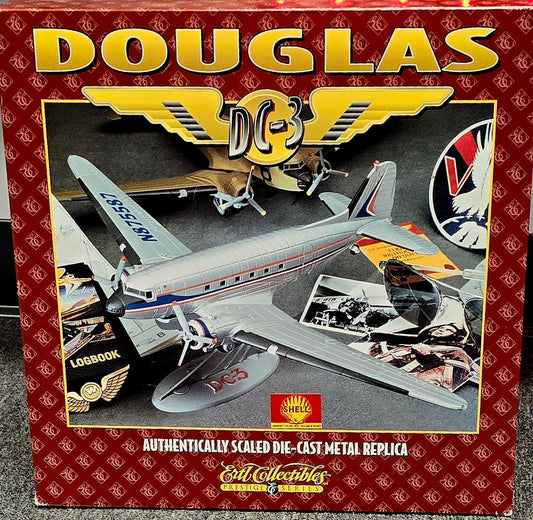 Ertl Collectibles Prestige Series Douglas DC-3 diecast airplane w/stand 1:72 scale