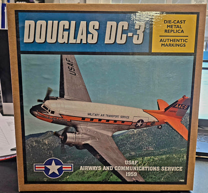 Ertl Collectibles Douglas DC-3 USAF Airways and Communications Service 1959 diecast airplane w/stand