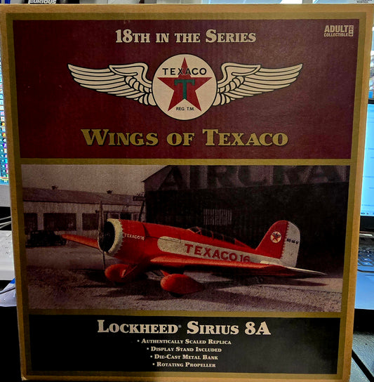 Ertl Collectibles Wings of Texaco Lockheed Sirius 8A