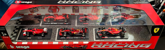 Burago Ferrari Formula 1 F1 1:43 Scale Die Cast 6 Cars Pack Set NIB