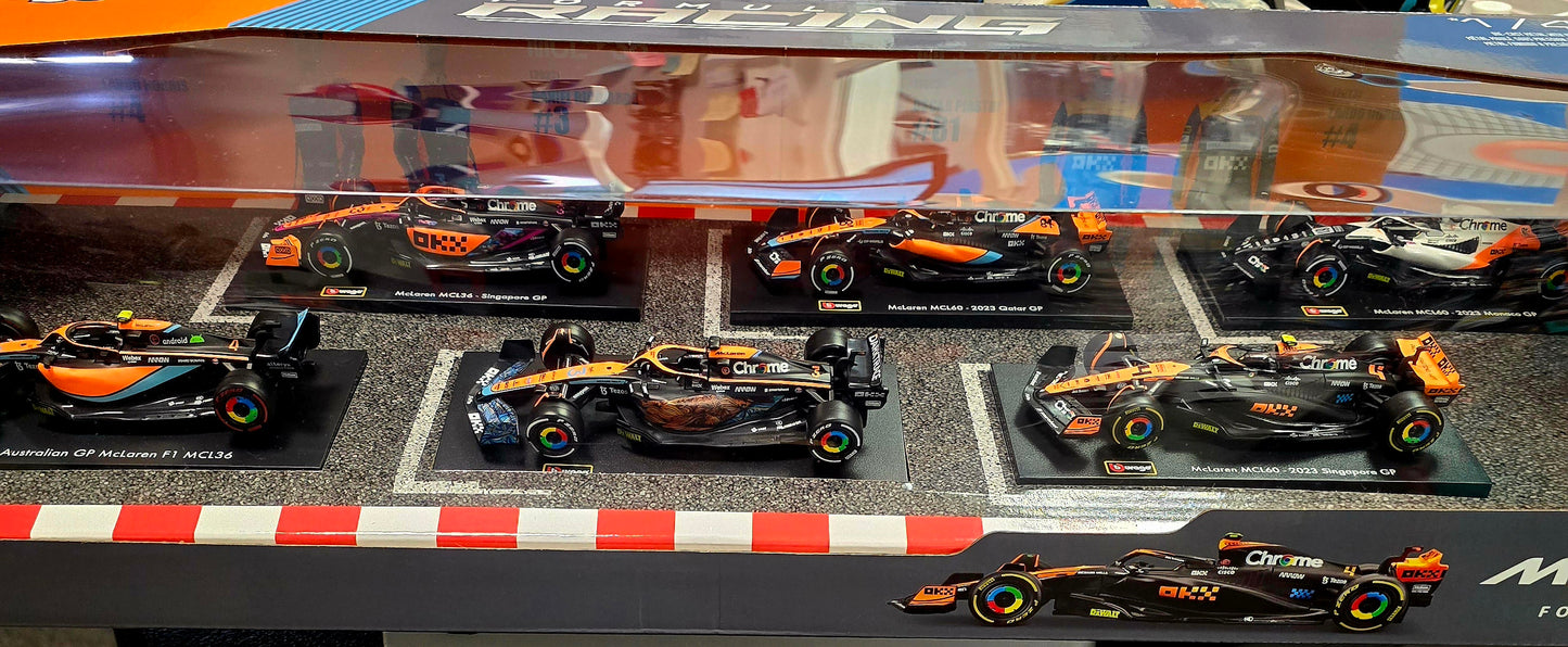 Burago 1:43 McLaren Formula Racing Die-cast Model 6-pack NEW