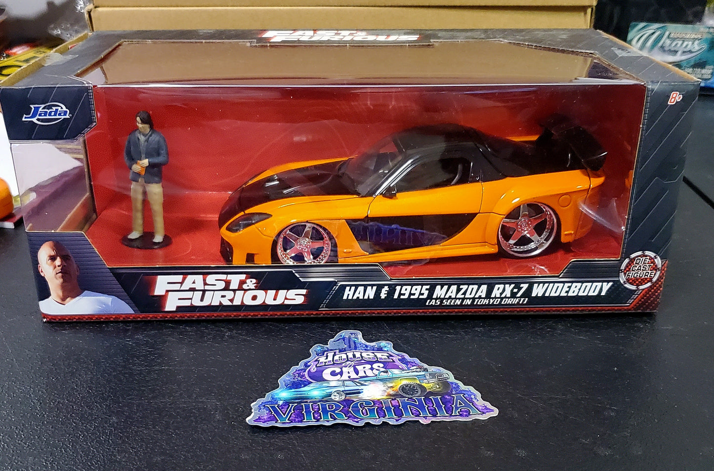 Jada Fast and Furious - 1995 Mazda RX7 with Han 1:24 Scale Hollywood Ride