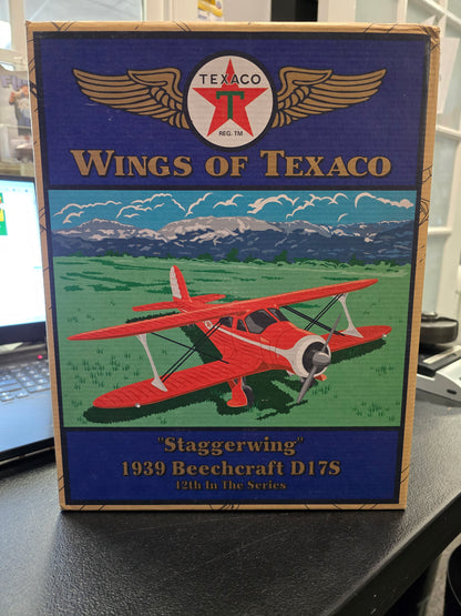 Ertl Collectible Wing of Texaco "Staggerwing" 1939 Beechcraft D17S Diecast Airplane