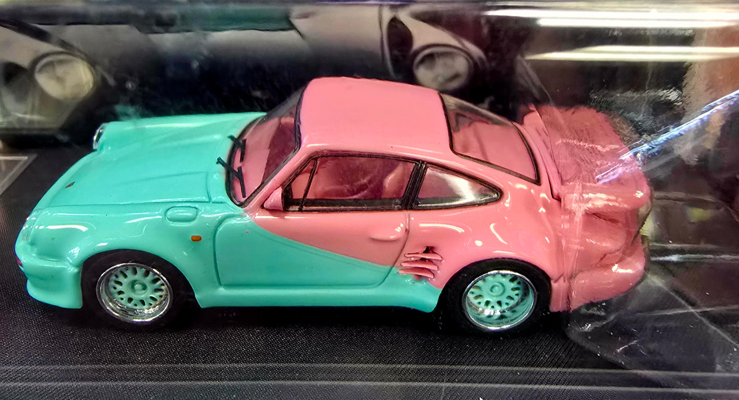 Reins Porsche Master 930 Black Bird (pink and blue) International Diecast