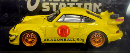 Mini Station HAUH-Welt Porsche (Dragonball yellow) International Diecast