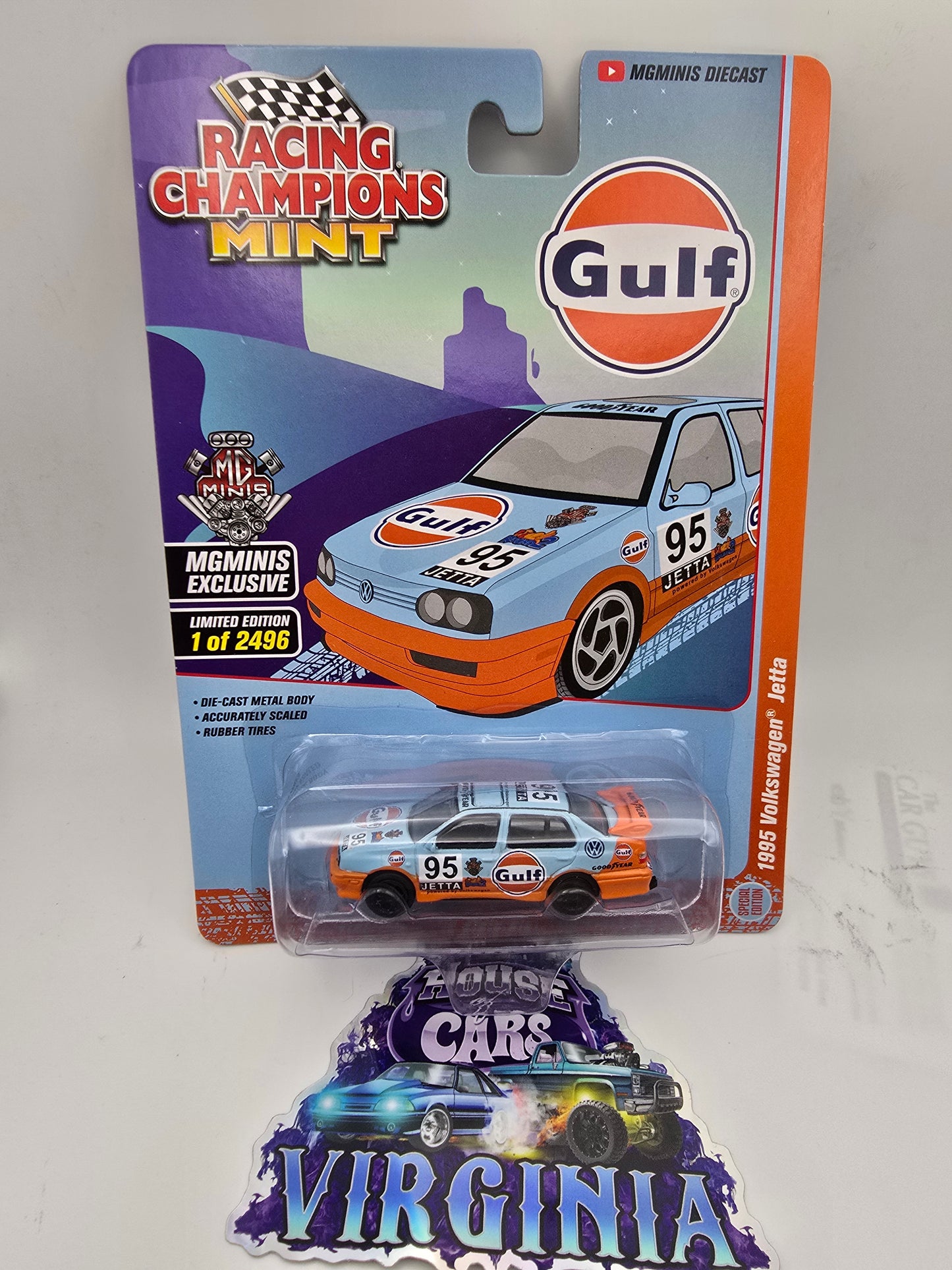 Racing Champions 1:64 - 1995 Volkswagen Jetta Gulf #95 MGMINIS EXCLUSIVE