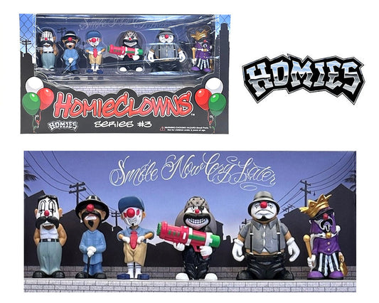 Homies Figures 2″ Clowns Series 3 Set of 6 Figures