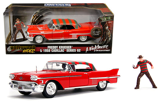 Jada 1:24 1958 Cadillac con Freddy – Pesadilla en Elm Street – Hollywood Rides 