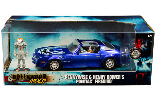 jada 1:24 1977 Pontiac Firebird with Pennywise & Bower Blue – IT – Hollywood Rides