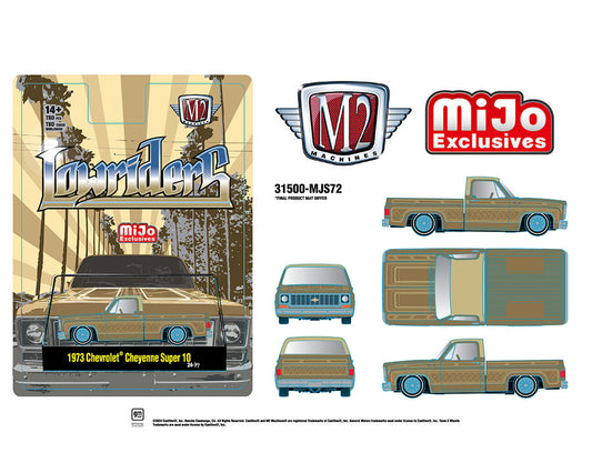 (Preorder) M2 Machines 1:64 1973 Chevrolet Cheyenne Super 10 Pickup Truck Lowriders Limited Edition