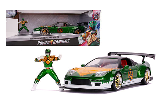 Jada 1:24 Green Ranger & 2002 Honda NSX Type-R Japan Spec – Power Rangers – Hollywood Rides