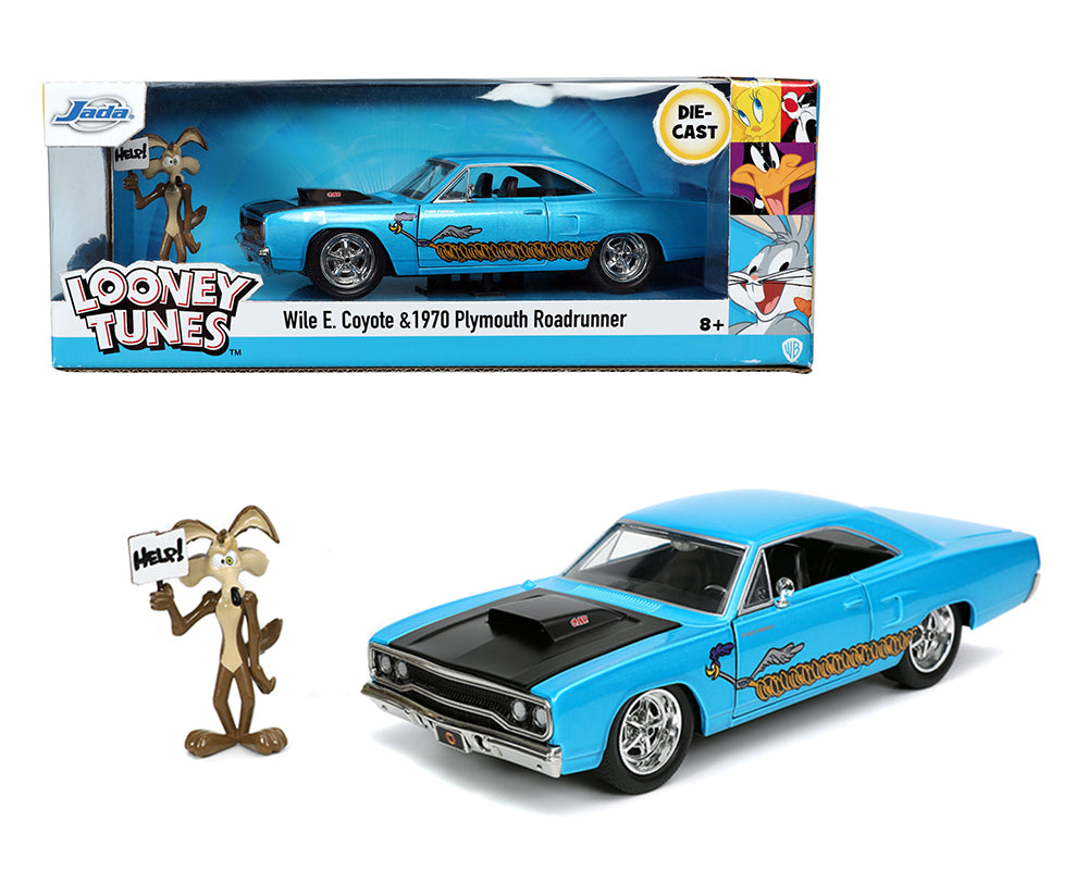 Jada 1:24 Wile E. Coyote & 1970 Plymouth Roadrunner – Looney Tunes – Hollywood Rides