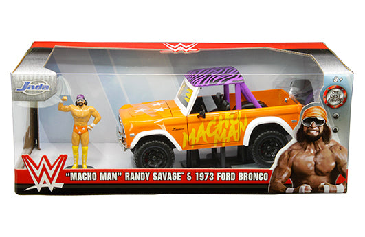 Jada 1:24 Hollywood Rides – WWE – 1973 Ford Bronco with Macho Man Orange