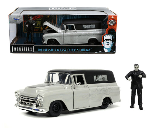 Jada 1:24 Frankenstein & 1957 Chevrolet Suburban – Universal Monsters -Hollywood Rides
