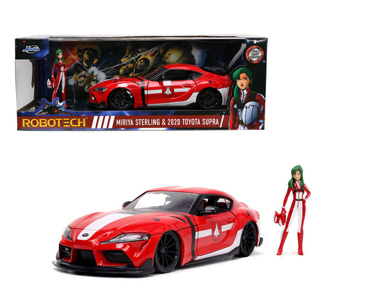 Figura Jada 1:24 2020 Toyota Supra (rojo) y Miriya Sterling – Robotech – Anime Hollywood Rides 