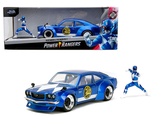 Jada 1:24 Blue Ranger & 1974 Mazda RX-3 – Power Rangers