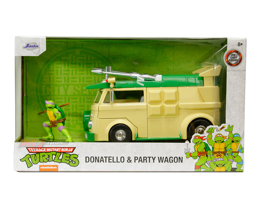 Jada 1:24 Tortugas Ninja Donatello y Party Wagon – Paseos en Hollywood