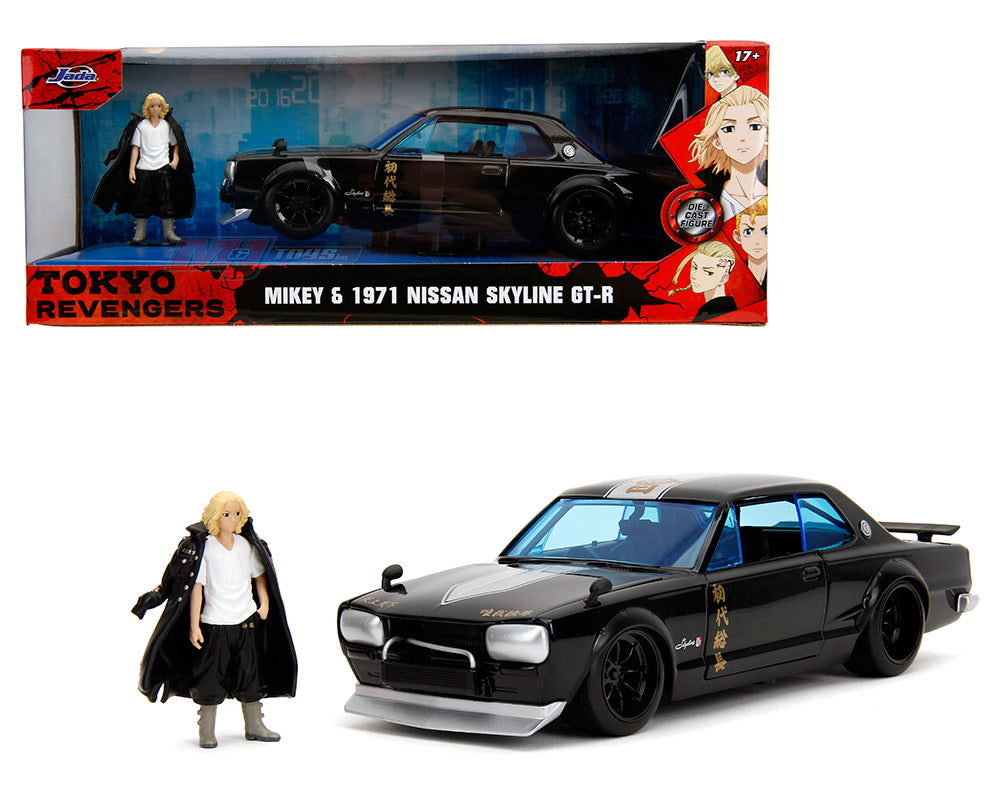 Jada 1:24 1971 Nissan Skyline 2000GT with Mikey Figure