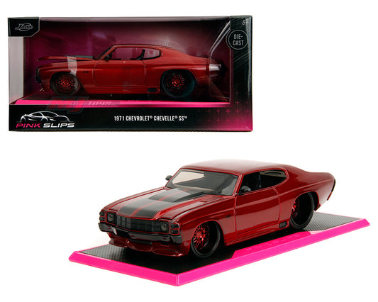 Jada 1:24 1971 Chevrolet Chevelle SS – Candy Red – Pink Slips