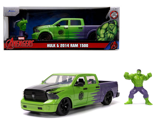 Jada 1:24 Hulk y Ram 1500 2014 – Marvel Avengers – Paseo en Hollywood 