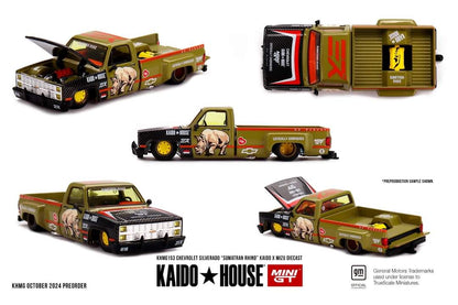 (Preorder) Kaido House x Mini GT x Mizu Diecast 1:64 Chevrolet Silverado “Sumatran Rhino”