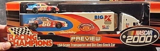 Racing Champions Big K Mart Die Cast Transporter and Car (MI1064521)