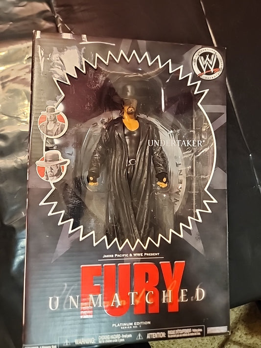 Undertaker Unmatched Fury Action Figure Series 2 WWE Platinum Jakks 2007 NIB