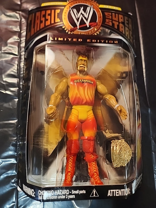 WWE Classic Superstars Hulk Hogan Figure Wal Mart Exclusive Hulkamania WWF WCW