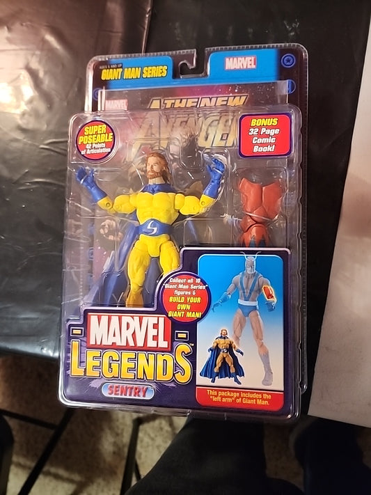 VARIANT SEALED Marvel Legends Giant Man BAF SENTRY Beard Long Hair 2006 Toy Biz