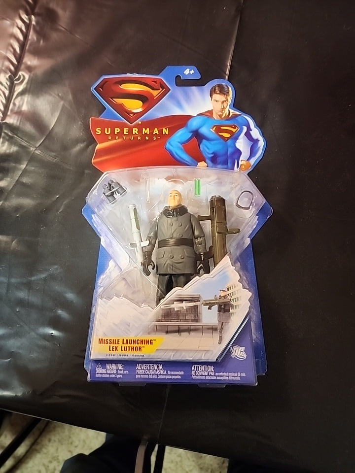 Mattel DC 2006 Superman Returns MISSILE LAUNCHING LEX LUTHOR Figure. NEW