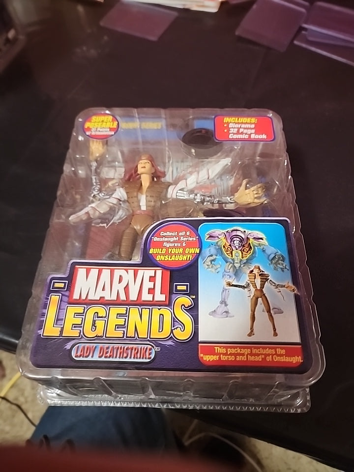 Marvel Legends Lady Deathstrike Onslaught Series Figura Toy Biz Comic Book NIB