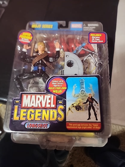 Marvel Legends Longshot Figura de acción Serie Mojo Toy Biz Sellado