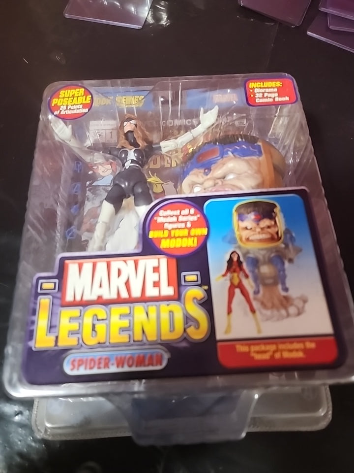 Marvel Legends SPIDER-WOMAN Figura variante negra Serie Modok NIB