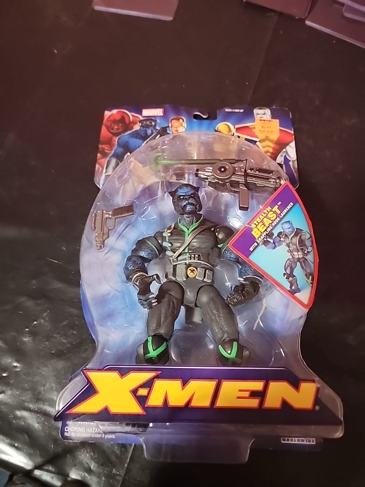 X-Men Stealth Beast Action Figure Grappling Hook Launcher Toy Biz Marvel