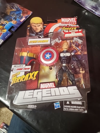 Marvel Legends Steve Rogers Clear Shield Variant Terrax BAF Series 2011 6"