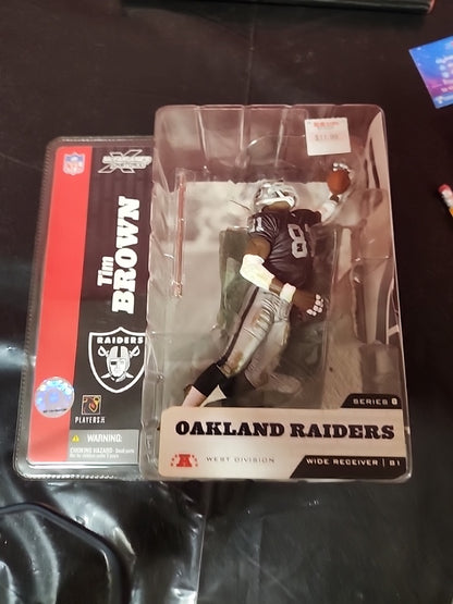 Tim Brown McFarlane NFL Oakland Raiders  No Towel No Mouthpiece Chase/variation