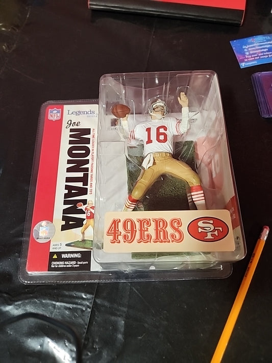 McFarlane Toys 2006 NFL Legends Serie 2 Figura de Joe Montana de los 49ers de San Francisco