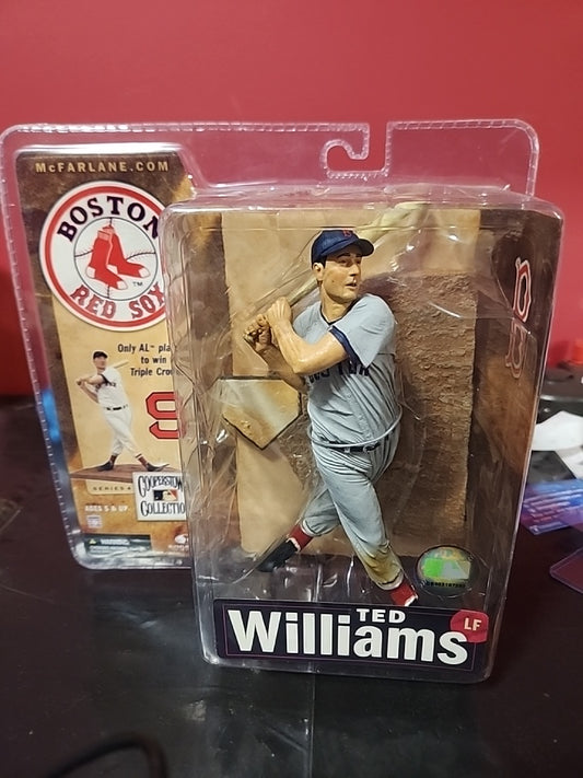McFarlane Cooperstown Collection Serie 4 MLB Ted Williams Variante de camiseta gris