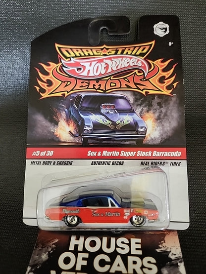 Hot Wheels Drag Strip Demons Sox y Martin Super Stock Barracuda