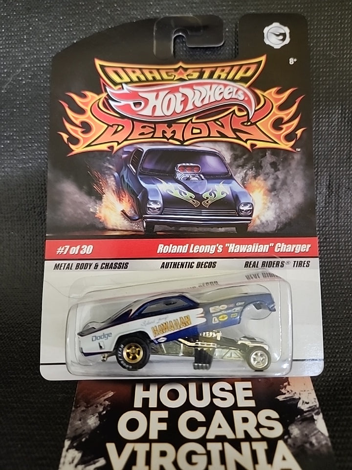 Hot Wheels Drag Strip Demons Cargador hawaiano de Roland Leong Rare 7 de 30