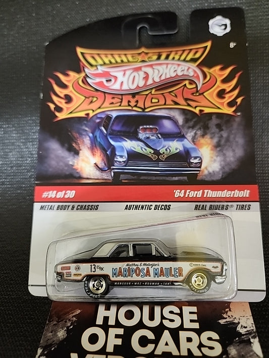 Hot Wheels Drag Strip Demons Mariposa Mauler '64 Ford Thunderbolt 1:64 Dragster