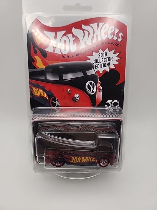 Hot Wheels 2018 Collector Edition Red Line Volkswagen Drag Truck With Case