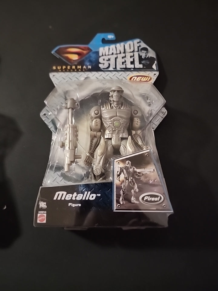 Superman Returns Man Of Steel Metallo Action Figure Mattel 2007 New On Card