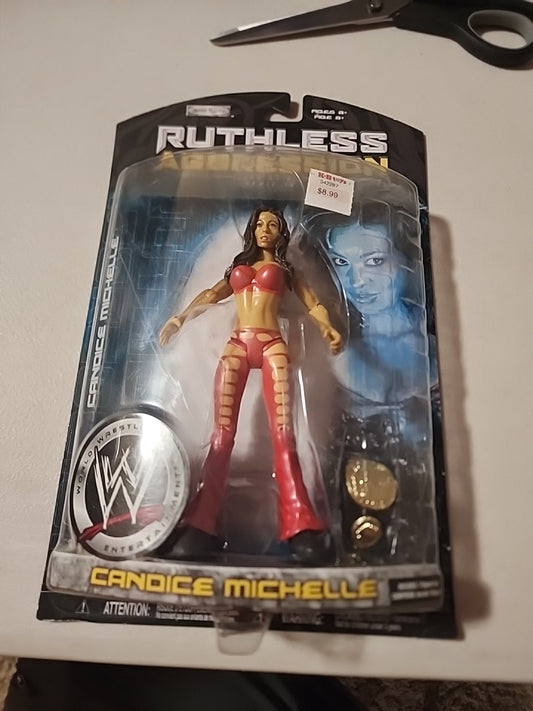 2007 WWF WWE Jakks Candice Michelle Diva Wrestling figure Ruthless RA Series 29
