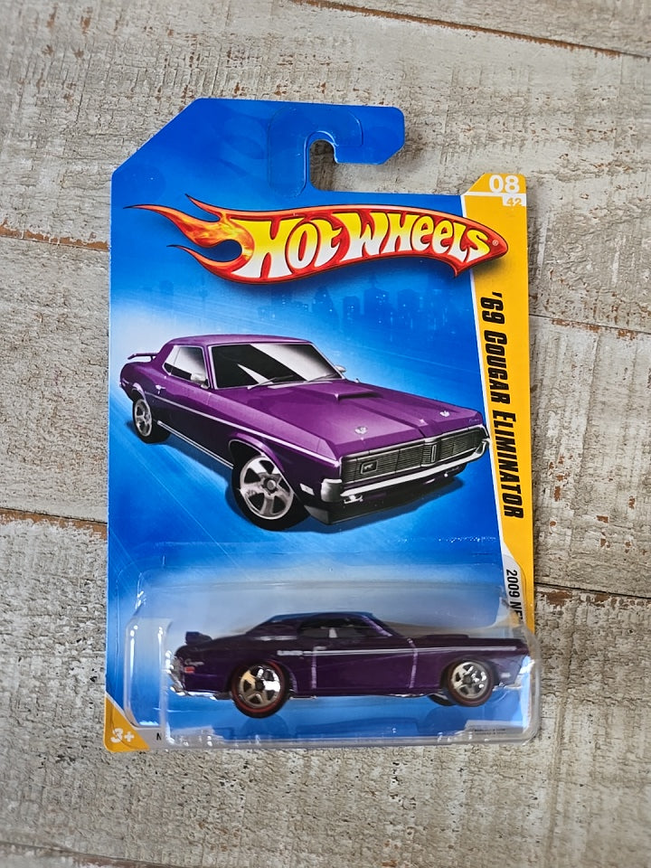 2009 Hot Wheels #8 New Models 8/42 '69 MERCURY COUGAR ELIMINATOR Purple Variant Mainline