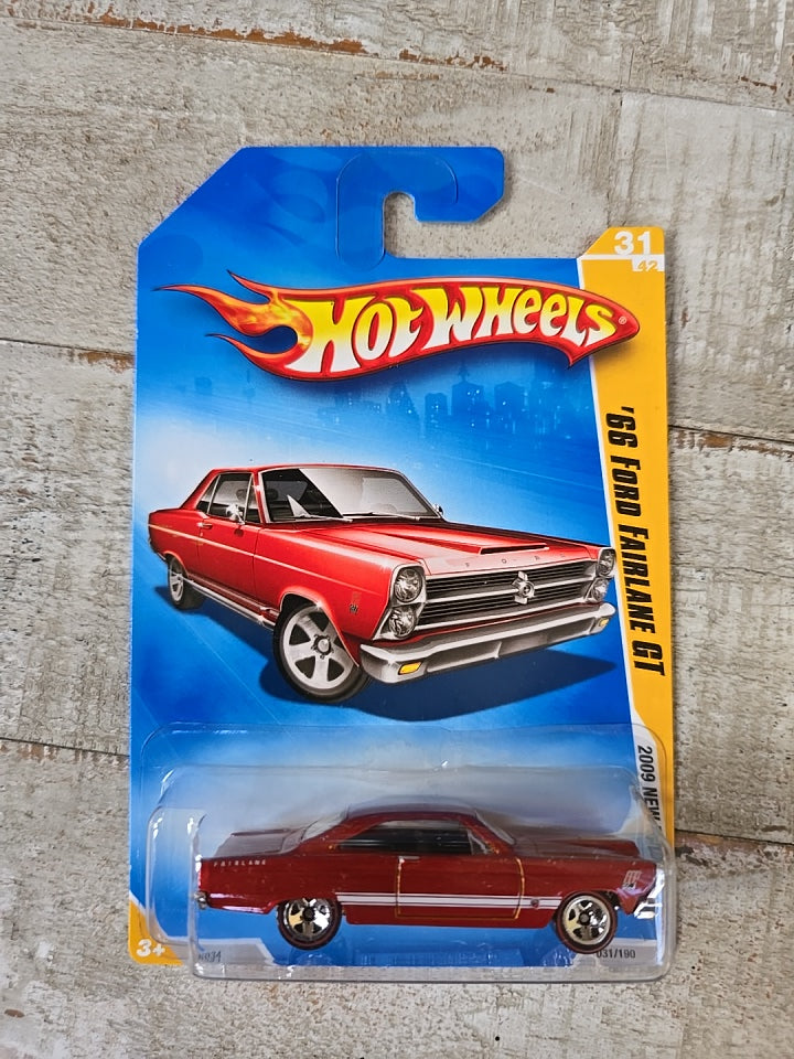 66 Ford Fairlane GT HW Premiere New Models 31/42 Red 2009 Long Card Mainline