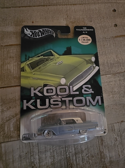 Hot Wheels Kool & Kustom’58 Thunderbolt 4/4 Limited Edition 1/20,000 Blue/White